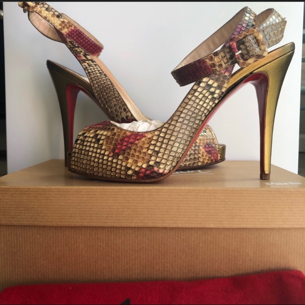 Snake skin python privatita louboutin